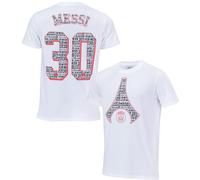 6 Ans - T-Shirt Enfant - Psg - Lionel Messi - Coton - Manches Courtes - Licence Officielle Multicolore