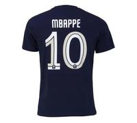 6 Ans - T-Shirt - Fff - Kylian Mbappé - Collection Officielle - Garçon - Manches Courtes - Bleu Multicolore