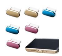 6 Anti-poussière USB Type C pour 15 / Samsung/Huawei/Xiaomi/Honor/OnePlus Bouchon Protection Port Connecteur de Charge