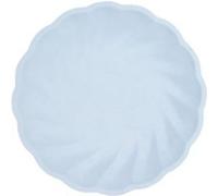 6 assiettes bio rond feston 22.9cm bleu pastel - générique 9918254 Bleu G