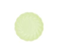 6 assiettes bio rond feston 22.9cm vert pastel - 9918252