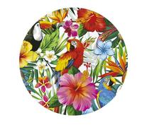 Fiestas Guirca Assiettes jetables Hawaii 23 cm - lot de 6 multicolore pour fêtes hawaïennes