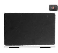 6 Assiettes En Ardoise Rectangulaire 38x26x0,5 H&H