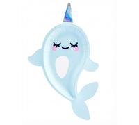 6 assiettes en carton forme licorne des mers narval bleue 18,5 x 29 cm - Bleu - Taille Unique