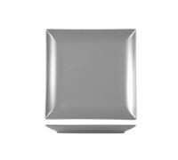 6 Assiettes En Grès Boston Gris Fruits 18x18 H&H