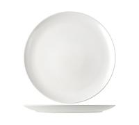 6 Assiettes En Grès Denver Blanches Rondes 32 H&H