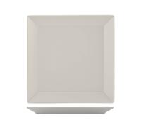 6 Assiettes En Grès Osaka Tortora Plat 24x24 Marron H&H