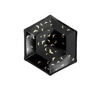 6 Assiettes Halloween Chauve-Souris 20 CM