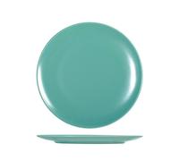 6 Assiettes Plates En Grès Denver Bleu Clair 26 Cm Azzurro H&H