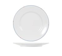 6 Assiettes Plates En Porcelaine Modèle Astrid De 26 Cm