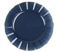 6 assiettes réutilisables bord or 26cm marine - générique 97057 Bleu G