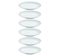 6 Assiettes Rondes Mélamine 18.9cm Incassables pour bord Rustique(Blue) | Mélamine incassable, pour bord rustique usé, fini mat élégant, pour idéal restaurant et maison, lavable facile
