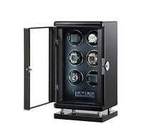 6 Automatic Watch Winder Smart Fingerprint with Remote Control LCD with Touch Panel Built-in Illumination 6 Available Modes Quiet Motors Open and Shut Down Featured