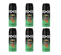 (6) AXE JUNGLE FRESH DEO 150ML LOT DE 6 SPARPACK NEUF ORIGINAL LIVRAISON GRAT...