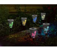 6 Balises Solaires Silhouette Couleur Changeante par Smart Solar
