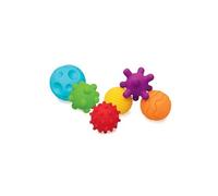 Infantino – 6 balles texturées pour bébés – Jouet sensoriel, sans BPA (à partir de 6 mois)