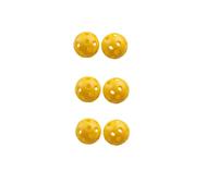 6 Balles Vides Golf Practice Jaune Hobbytech Jaune