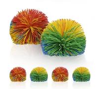 6 balles Wuschel, balles de jonglage colorées pour Enfants, Balle Souple et Confortable en Silicone, idéales pour Les Cadeaux de fête, Les Jeux de Plage et la détente au Bureau