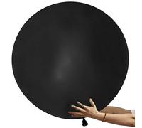 6 Ballon XXL Latex Ballons 36 Pouces Grand Ballon 90cm Noir Ballon Géant Gros Ballon Gonflables Géant Gonflable Super Grand Balloon Pour Mariage Anniversaire, Baptême, Bébé Douche