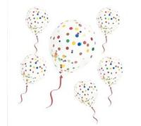 6 ballons confettis multi - sud trading cd5192-mul Multicolore G