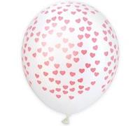 6 ballons de baudruche gonflables Ø 25 cm - Cœurs Multicolore G