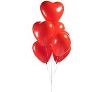 6 Ballons de cœur Globos rouge 30cm G