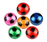 6 ballons de football en PVC imprimés individuellement pour , ballons Gonf