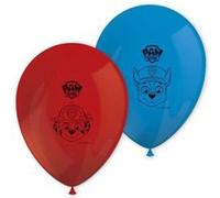 Procos Ballons en latex Pat' Patrouille Prêt pour l'action – 8 pièces rouge et bleu Taille unique