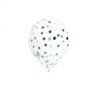 6 ballons latex à confettis 30cm océan - sud trading cd5192-oce Bleu G