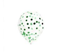 6 ballons latex à confettis 30cm vert - sud trading cd5192-ver Vert G
