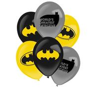 6 BALLONS LATEX BATMAN GOTHAM CITY 27.5CM