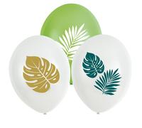 6 BALLONS LATEX KEY WEST 27.5CM COLORÉ