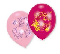 6 Ballons Latex Licorne Taille Unique Multicolore