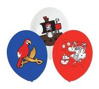 6 ballons latex pirates 27cm multicolore - 9909926 AMSCAN Multicolore G