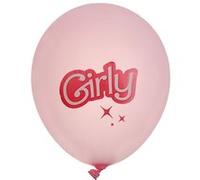 6 ballons latex poupée girly mode 30cm rose - générique 000878400000099 Rose G