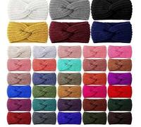 6 Bandeaux D'Hiver Tricotés Pour Femmes, Version Large Du Design Chaud, Style Élastique Au Chaud, Accessoires De Voyage Assortis, Accessoires Pour Cheveux D'Automne Et D'Hiver.