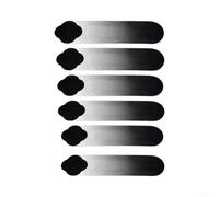 6 Bandes Silicone Raquette Tennis Équilibre Stabilité | Silicone souple, adhérence sécurisée, améliore stabilité swing, contrôle pour précis, fit universel(Black)