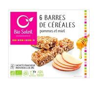 6 BARRES POMME & MIEL 125G, BIO SOLEIL, UNITÉ