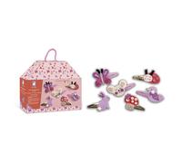 6 barrettes a creer - flower garden