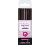 Herbin - 6 Bâtons de cire pour pistolet - Chocolat