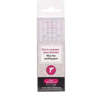 Jacques Herbin 35802T - Paquet de 6 bâtons de cire à cacheter spéciale pour pistolet, Transparent. Fabriqué en France