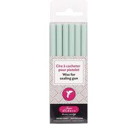 6 Bâtons De Cire À Cacheter Pour Pistolet À Cire - Vert Menthe - Herbin