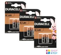 6 Batteries Duracell Alkalines LR1 LR01 1.5V N KN AM5 4001 Exp 2029 NEUF