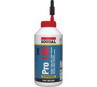 6 biberons 750gr de colle à bois blanche lente pro 10d - SOUDAL - 108768