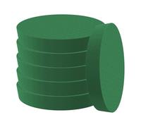 6 bloques de espuma con forma de flores - Bloques de espuma con forma de flores cilíndricos redondos húmedos y secos | Espuma verde para arreglos florales | Ideal para bodas, fiestas, decoración del h