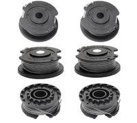 6 Bobine Fil Coupe Bordure Convient pour BOSCH Easygrasscut 18,23 ,26, 18-230,18-260, Art 23/26 SL Coupe-Herbe F016800569 F016800385(Φ1,65 Mm 4.9 M)