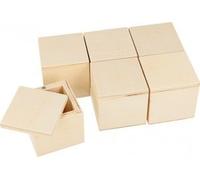 6 Boîtes 5x5x5 Cm - Bois