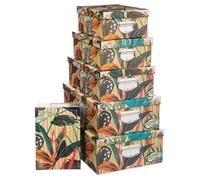 6 boîtes ""Palawan"" multicolore coins métal - 5 five simply smart