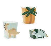 6 boites snacks carton dinosaure 9.5x9.5x12cm - générique fns3 Multicolore G