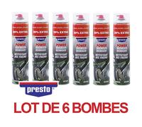 6 bombes de produit nettoyant pour freins - Voiture - Moto - Sans acétone - Presto